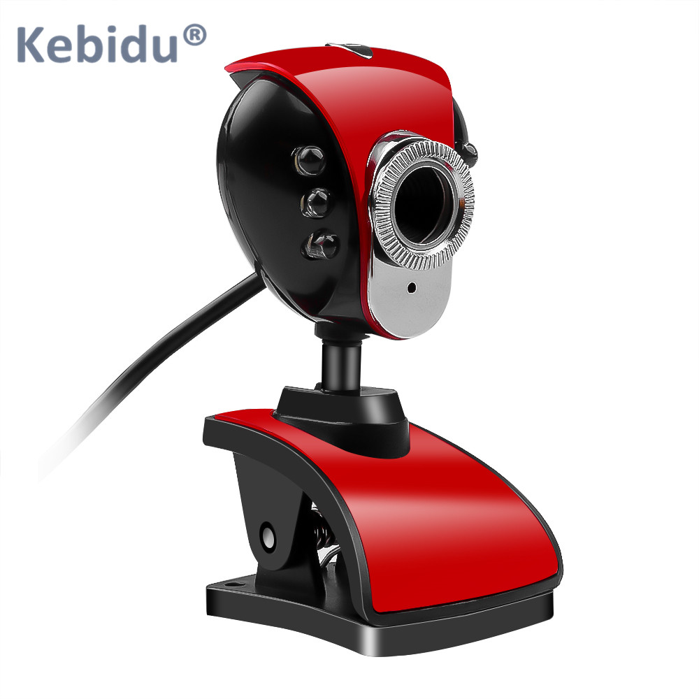 Kebidu 6 LED PC Kamera HD Webcam Digitale USB 50 M Mega Pixel Webcam Desktop Web Kamera mit MIKROFON für PC laptop Kamera