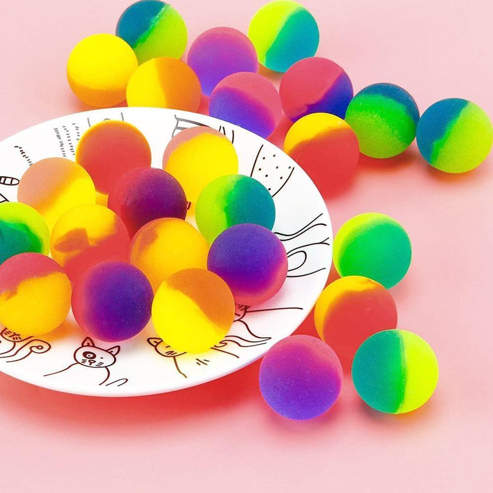 Funny Toy Balls solid rubber jump ball Mixed Super Children Children Kids Rubber Bouncy Xmas Ball Elastic Ball I8X1