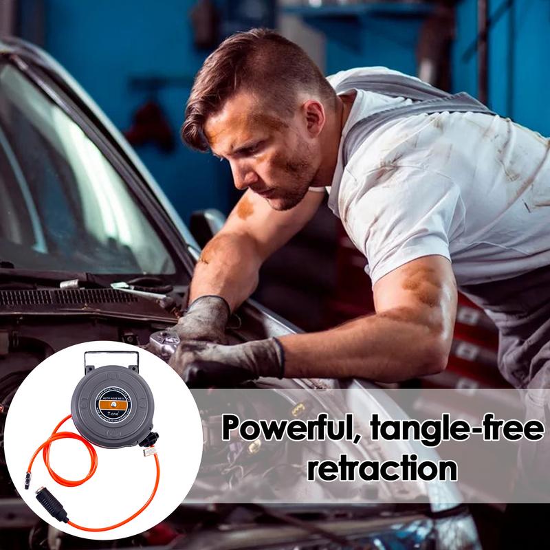 Hageslangetrommel veggmontert slangetrommel kraftig vannslangetrommel for utendørs bruk hageslangeholder frostvæske og uv