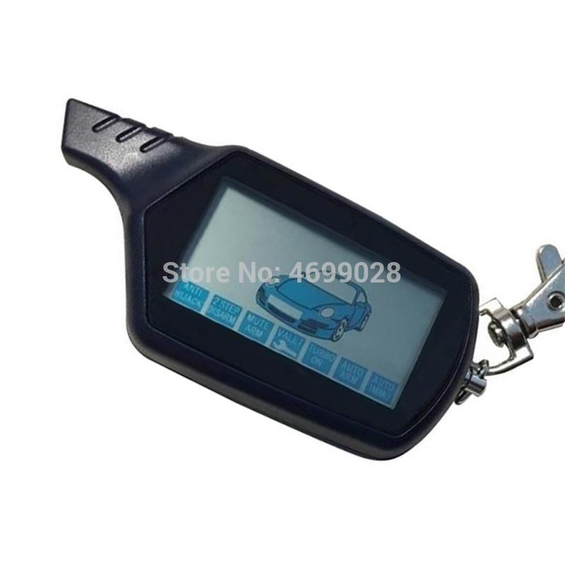 2-way B6 Lcd Remote Control Key Fob Chain keychain for Vehicle Security B6 Two Way Car Alarm System