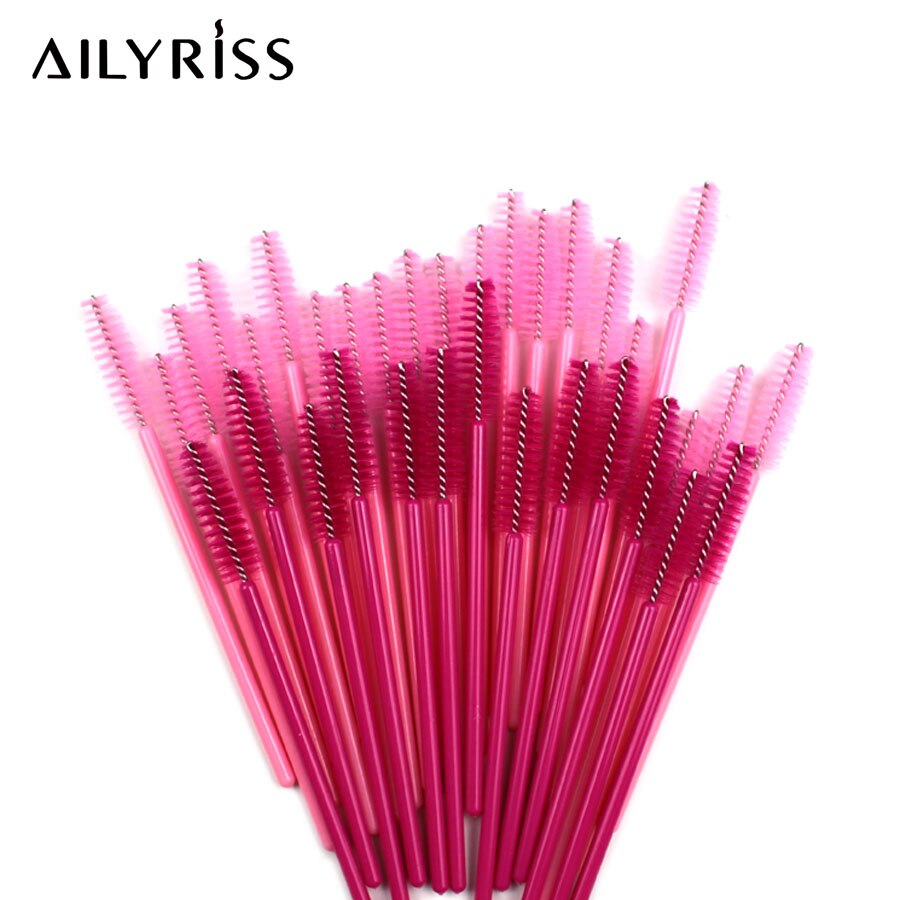 500 Stks/pak Wegwerp Kristal Wimper Borstel Kam Wimpers Extension Mascara Wands Make-Up Professionele Beauty Tool