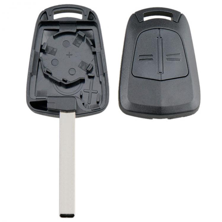 2 sorte knapper plastik bil fjernbetjening nøgle skal etui med blad passer til opel vauxhall astra h corsa d zafira b
