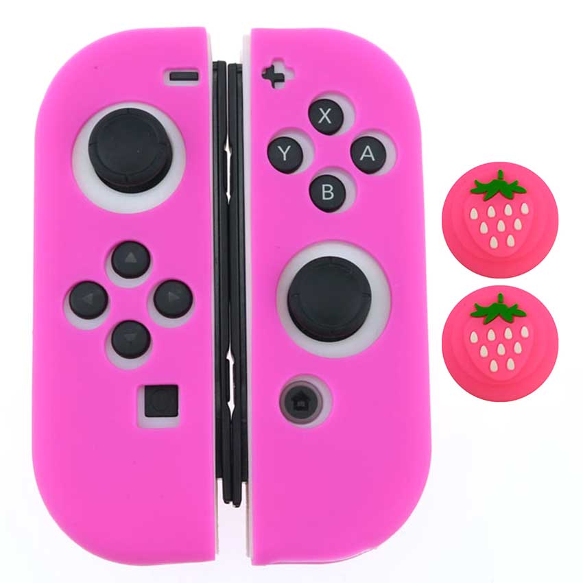 JCD-funda protectora de silicona suave + tapas de Joystick para Nintendo Switch NS NX Joy-Con, 1 Juego: LL NO.68