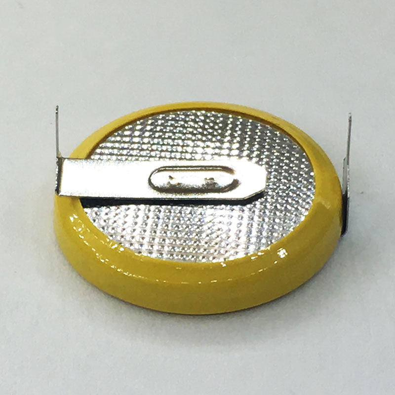 2 STKS/PARTIJ LIR2032 2032 3.6 V Oplaadbare Batterij Lithiumbatterij Met Soldeervoeten
