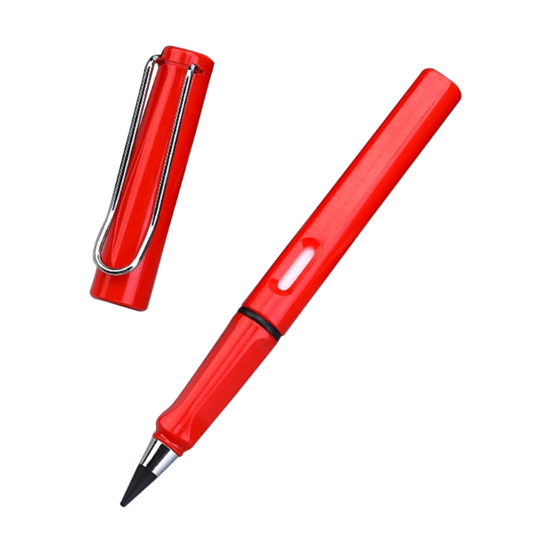 Lápiz portátil sin tinta, pluma borrable para firmar, reutilizable, sin afilar, 87HA: Red