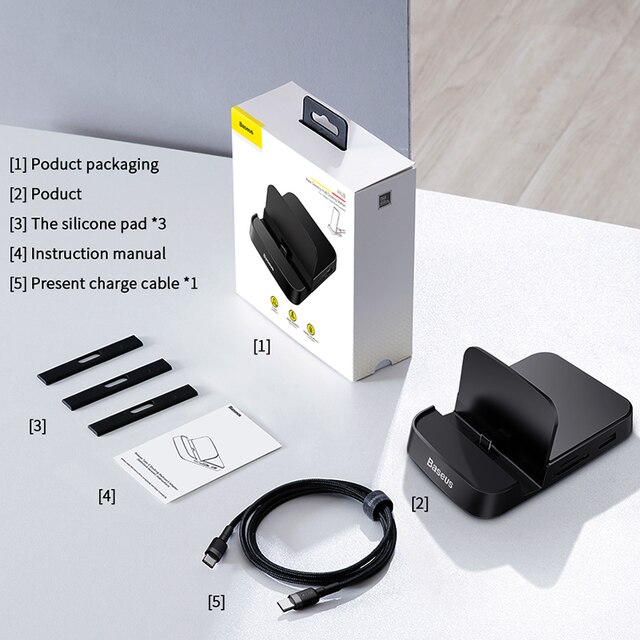 Baseus USB C HUB Dex Station zu USB 3,0 HDMI-kompatibel USB HUB für Samsung S20 Hinweis 20 Huawei p40 Mate 30 Typ C Dock Station: Default Title