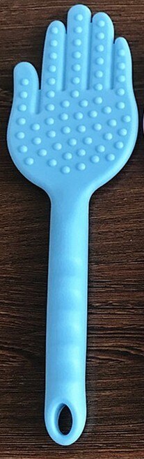 Kieselsäure Gel Meridian klopfen Platte Gesunde klopfen Palme Palme Typ Ältere Massage Fünf Finger Masaj Aletleri Masage Quiropraxia T3064XBE: Neu 300x86mm Blau