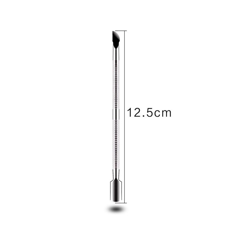 Herramienta para decoración de uñas, empujador de cutículas, pinza clíper, herramienta de acero para manicura, producto para eliminar la piel muerta, tijeras, cortador, cortauñas: Small Nail Pusher