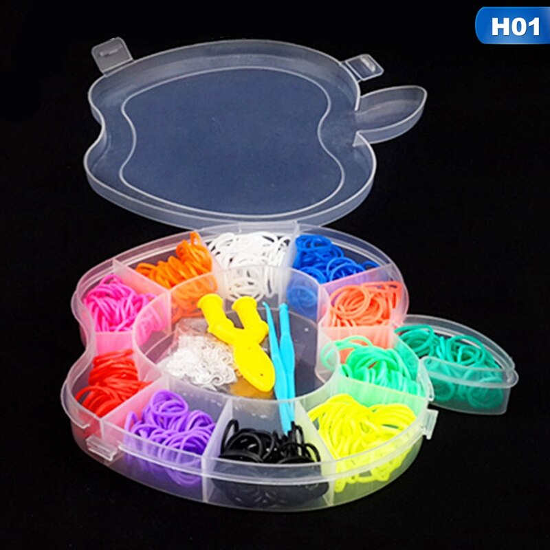 DIY Multi-function Rainbow Like Rubber Band Weaving Colorful Bracelets Loom Bands For Children: 1