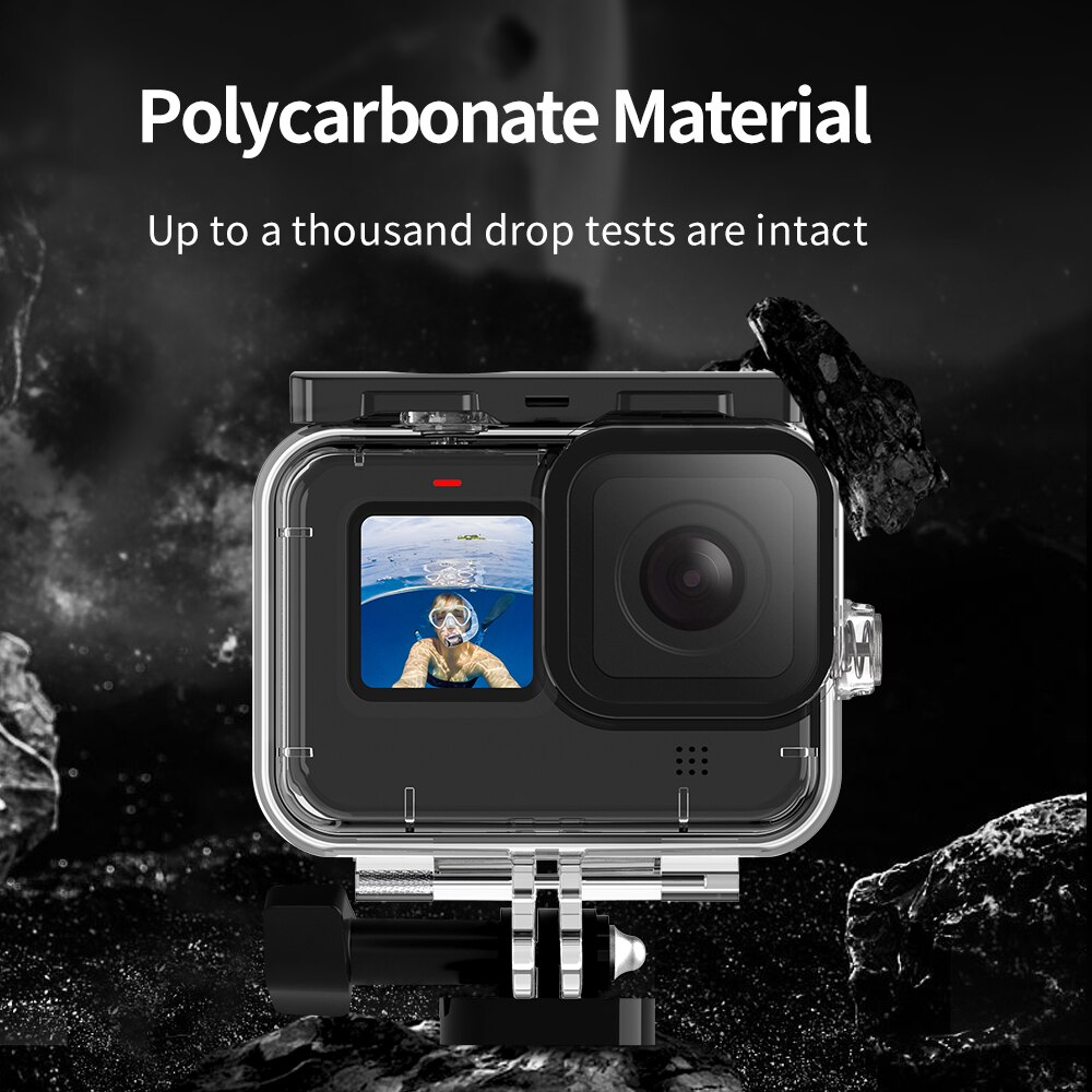 Carcasa de buceo impermeable para Gopro Hero 9 Cámara de Acción negra sumergible 50M caja de protección para Gopro 9 Accesorios