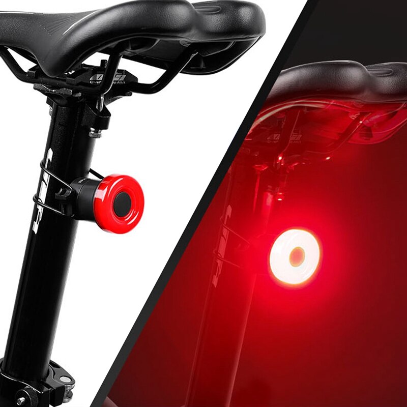 Inbike Fiets Achterlicht Smart Rem Sensing Mtb Racefiets Waterdichte Fietsen Tail Veiligheid Achterlicht Waarschuwing Back Light