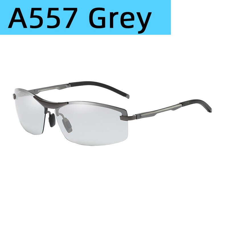Photochrome Polarisierte Sonnenbrille Angeln Brillen Brille Reise Camping Wandern Fahr Fahrrad Radfahren im freien Sport Brille: A557 Grey