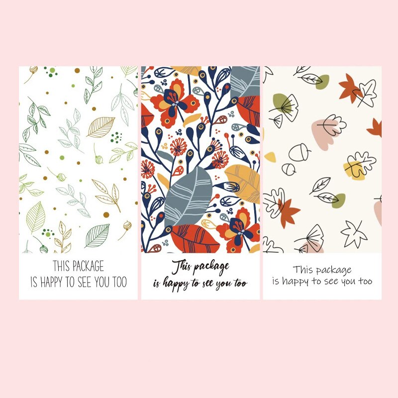 Étiquettes scellées rectangulaires à feuilles vertes, étiquette de scellage, pour boîte colorée, pour emballage de remerciement, 10x5CM, 50 pièces