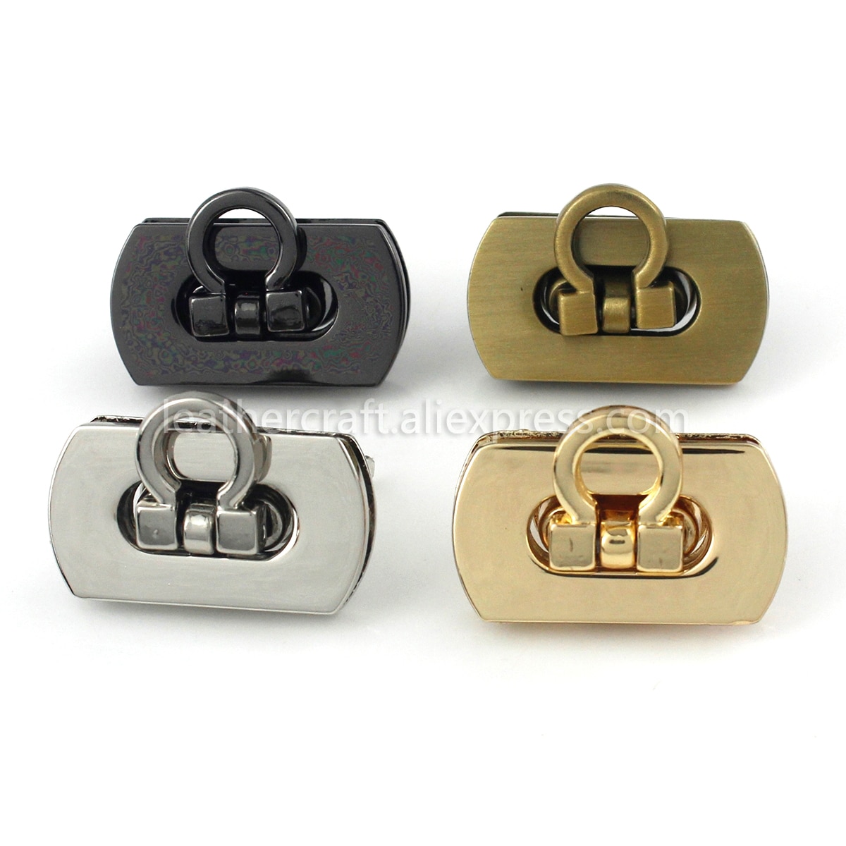 1 stk metal foldelås skubbe lås lås lille taske bagage pung læder håndværk lukning diy hardware tilbehør