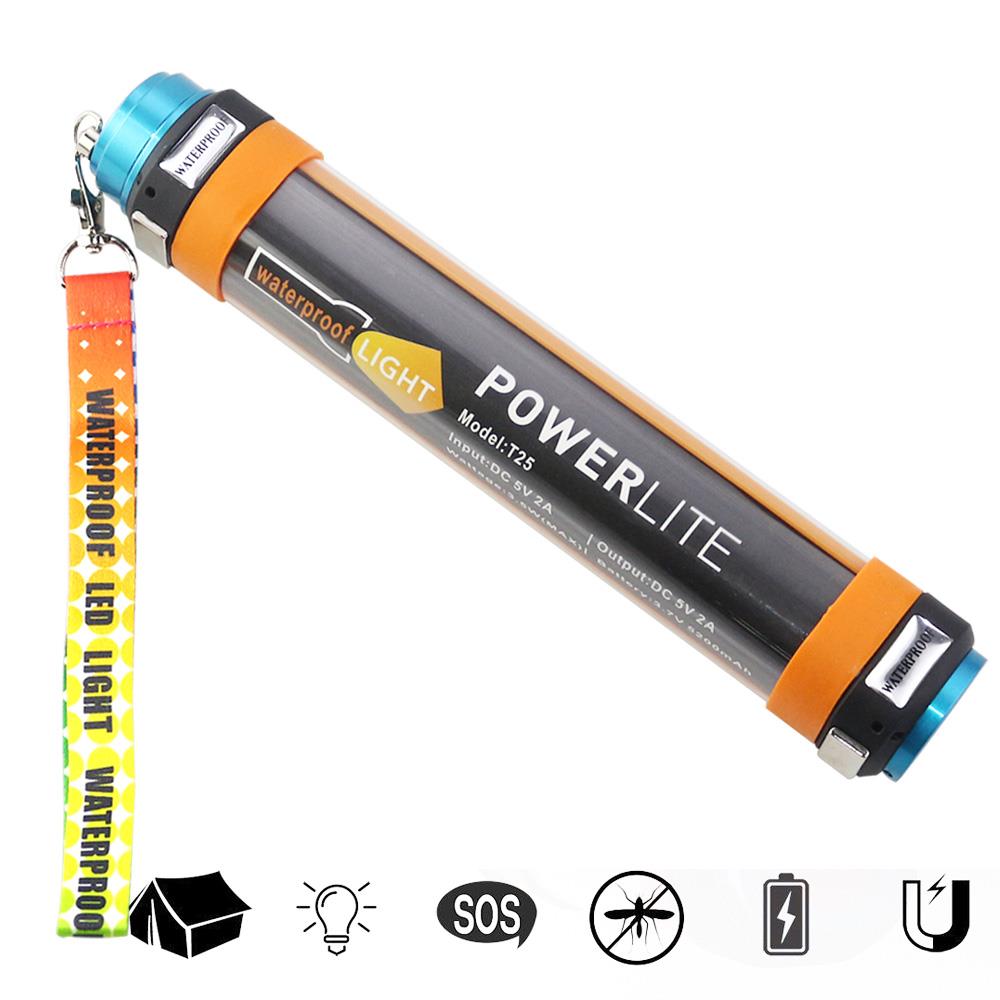 ZK30 lanterne da campeggio ricaricabili USB Powerbank illuminazione portatile IP68 torcia esterna impermeabile luce di emergenza a Led