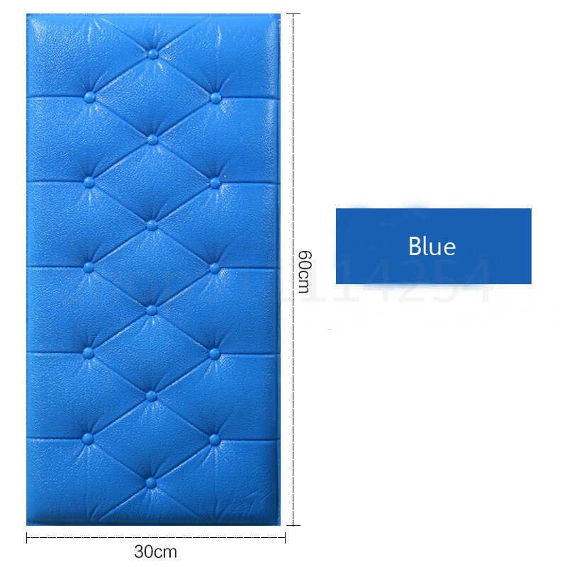 3d Foam Self-adhesive Wall Stickers Bedside Living Room Bedroom Anti-collision Cool Soft Bag Cushion Padded Tat Bed Wall Sticker: A