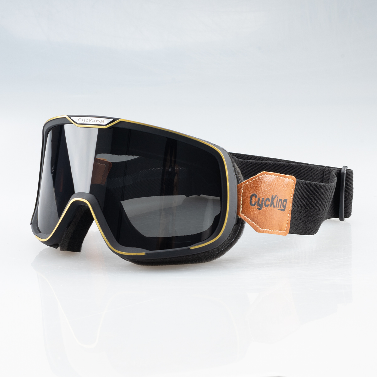 Motorcykelhjelmbriller retrobriller batteri bilrude briller motorcykel ridning vind- og sandtæt: Champagne