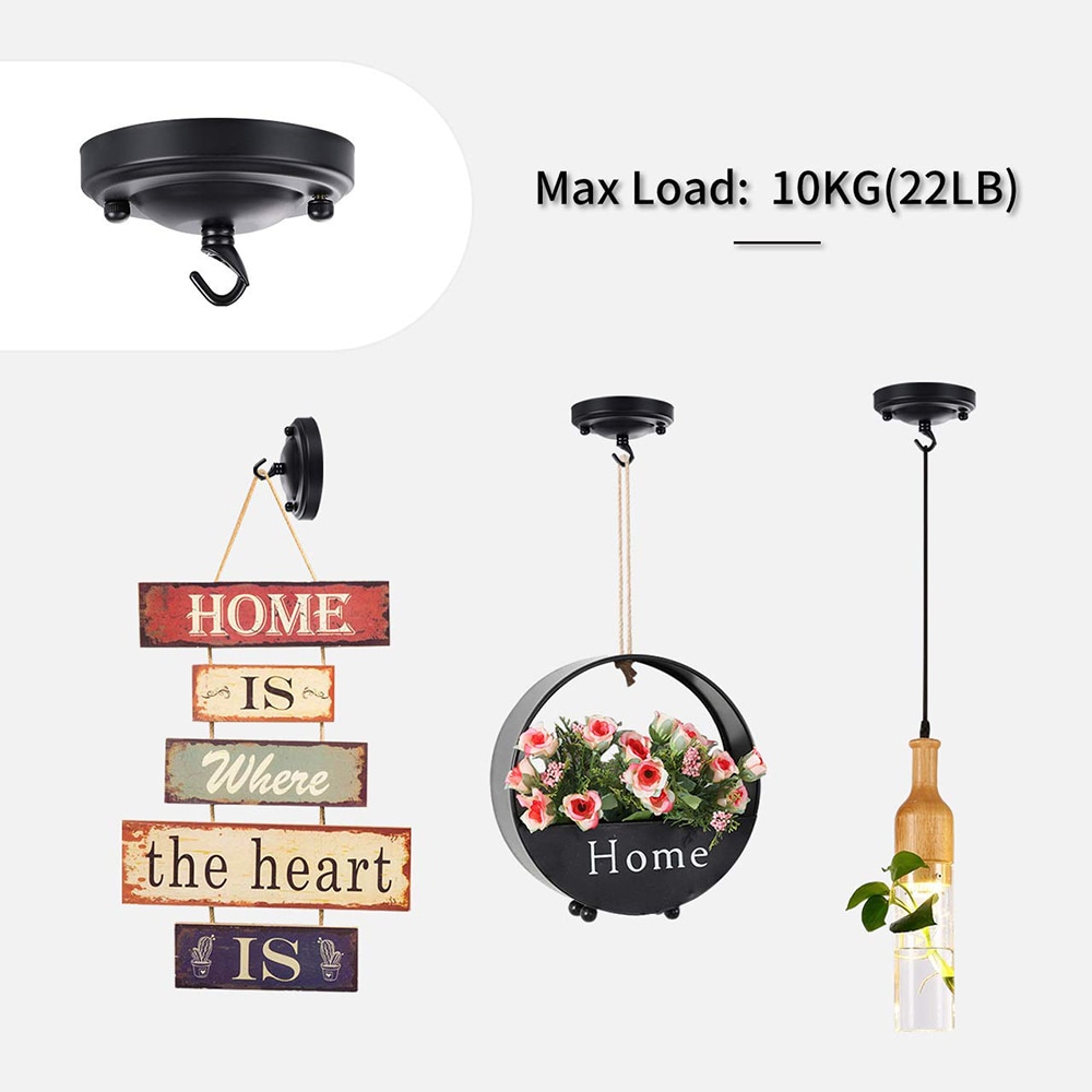 1/2/4 stücke Jahrgang Eisen Decken Rose Haken Platte Halfter DIY Anhänger Lampe Dekoration retro Decke Halfter für Leuchte D40