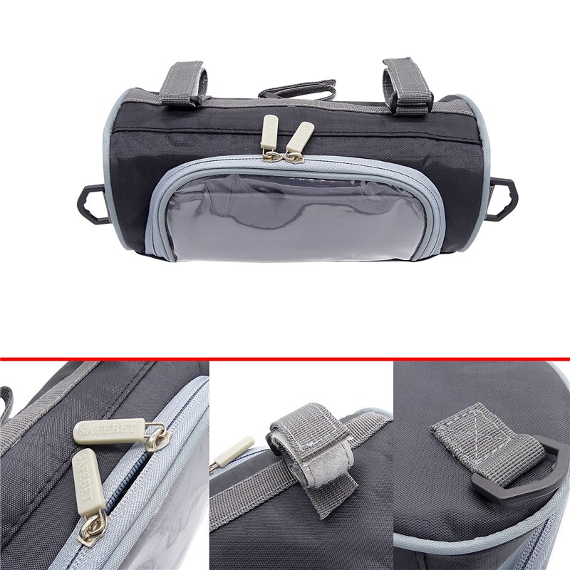 Waterproof Motorbike Tool Bags Black Scooter Head Bag Dirt Pit Bike Saddlebag Part Motorcycle Phone Holder Mobile Stand Bag