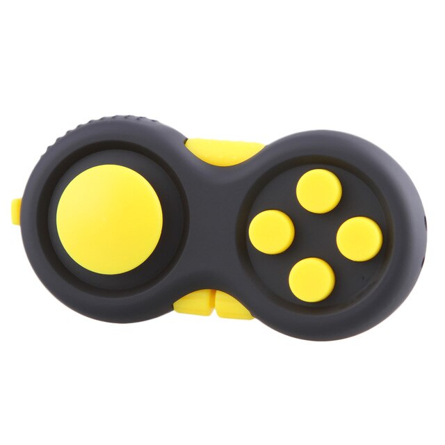 Plastic Game Handle Toys Reliever Stress Toys Hand Pad Intellectual Puzzle Vent Decompression: Yellow