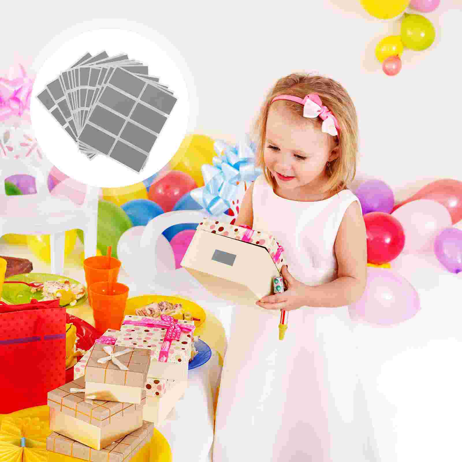 100pcs Rectangular DIY Scratch Off Stickers Self Adhesive Peel And Stick Labels Rectangular Stickers DIY Scratch Off Stickers