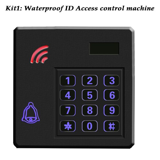 12V Waterproof Standalone Access control Device Machine Building Automation Door Access Entry Control System 125KHz 13.56Mhz: Kit1