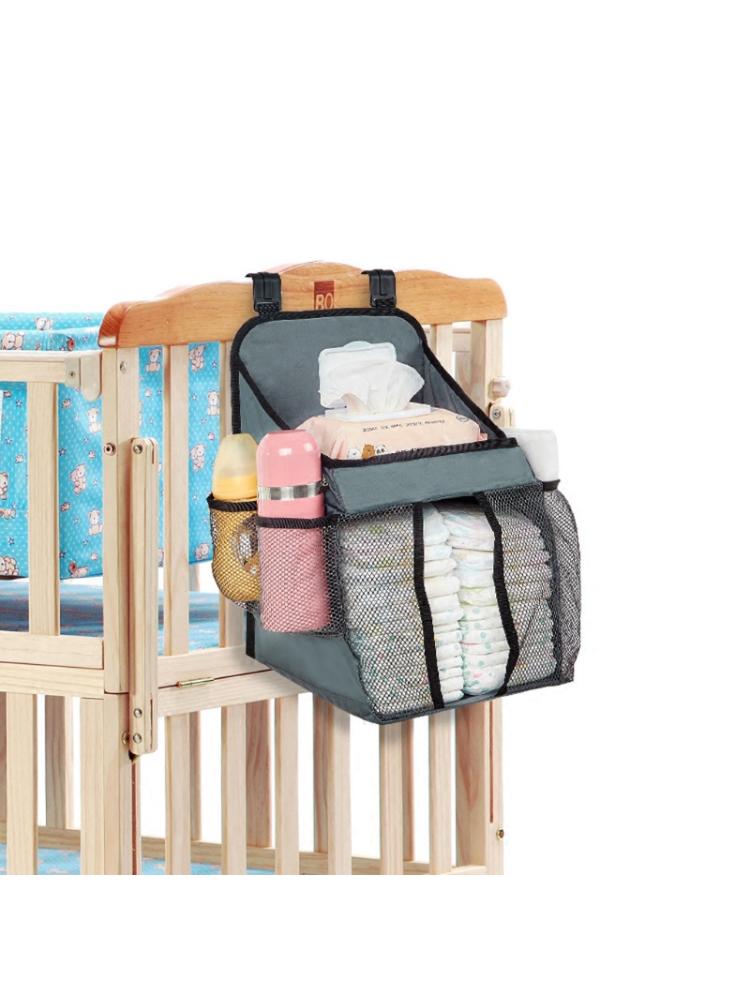Baby Krippe Organizer Hängende Lagerung Tasche für wesentliche Bettwäsche Windel Windel Tasche 203E