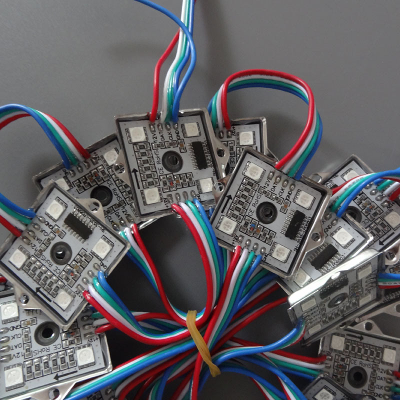 Ic WS2801 LPD6803S 5050 Rgb * 4 Full-Color Module Led Verlichting 12V Dc 1.44W Waterdichte Rgb led Verlichting