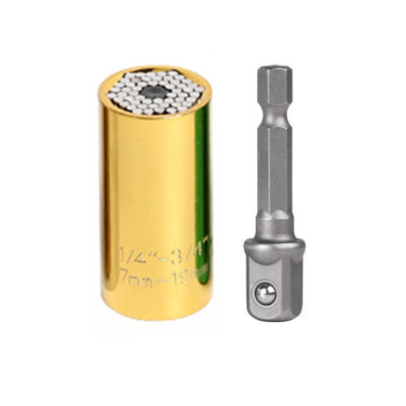 7-19mm Power Drill Adapter Hand Tools Universal Torque Wrench Spanner Grip Multi Function Ratchet Socket Sleeve