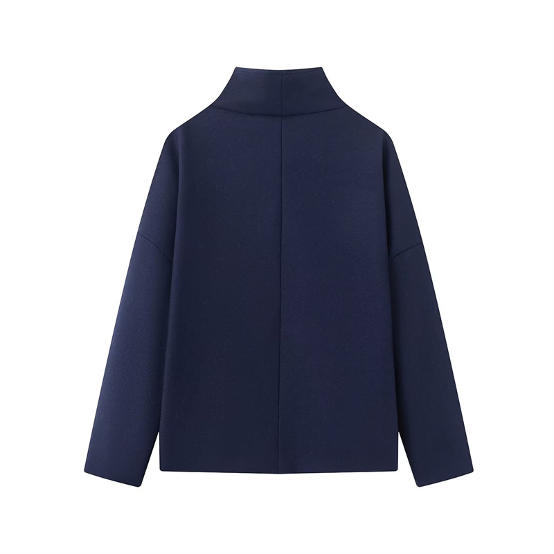 2026 Cappotto corto doppio petto versatile stile neutro elegante moda nuovo arrivo primavera 2026