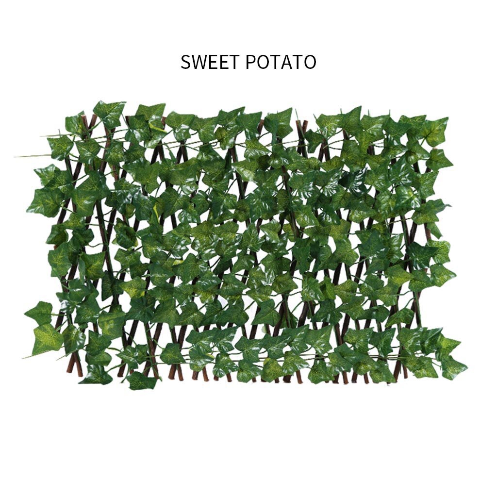 Greenery Walls Simulation Fence Telescopic Fence Balcony Privacy Screen Garden Fence Artificial Garden Plant Fence UV Protected: E