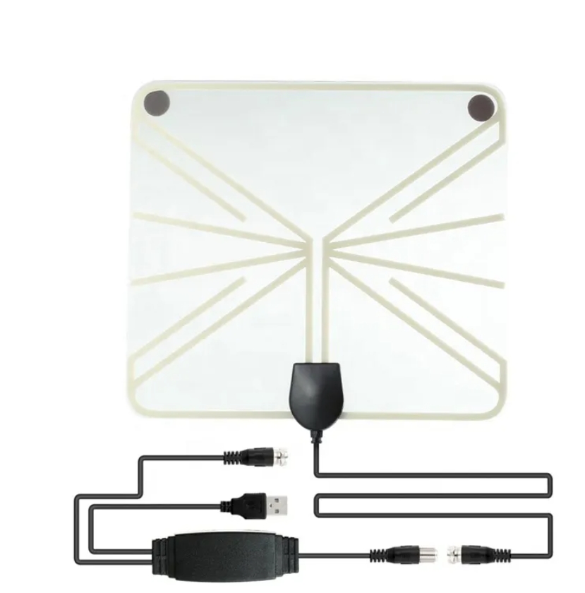 Indoor igital HDTV Antenna 100 Miles Range, 4K 1080P HD Support with Signal Booster for Rural/Suburban House, FCC Cer
