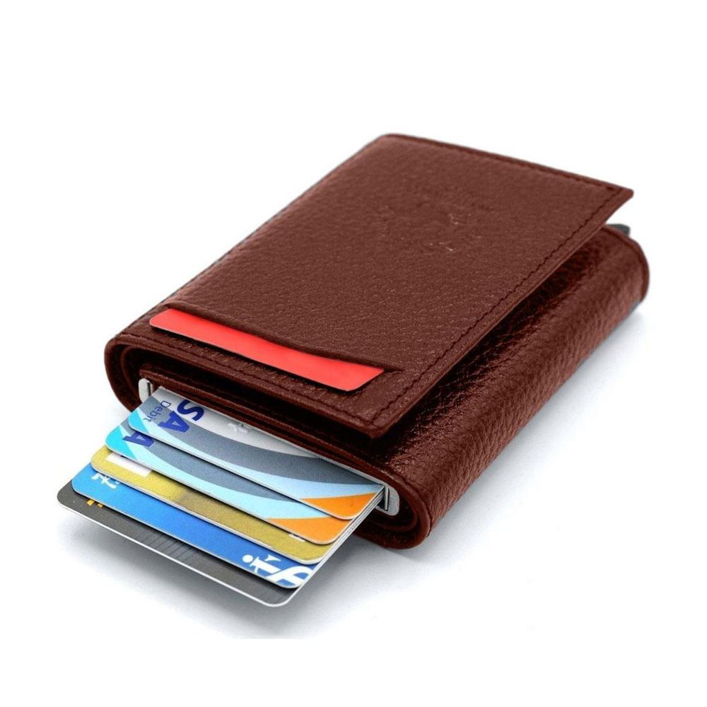 Newish Polo Automatic Card Holder & Wallet: Burgundy