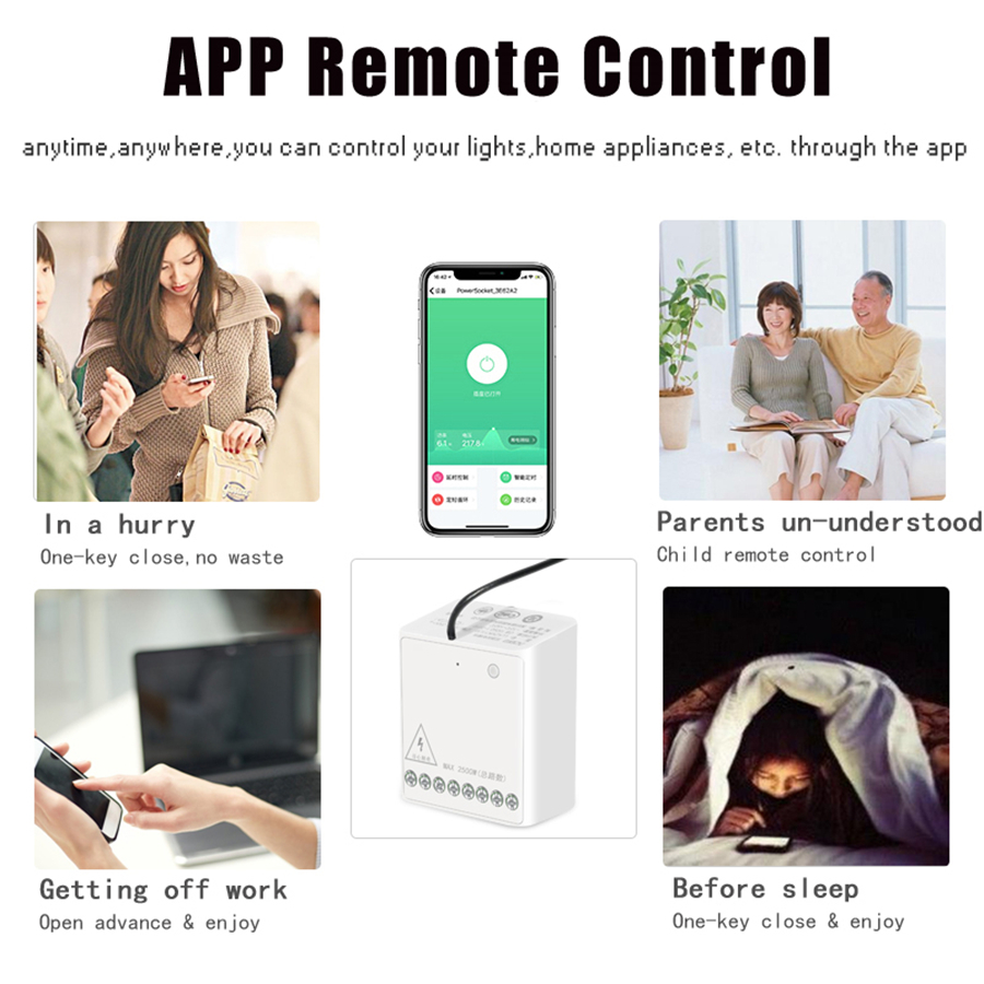 Aqara-módulo de control bidireccional, controlador de relé inalámbrico de 2 canales, funciona con xiaomi mijia smart home APP Mijia Home kit