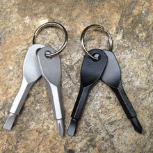 Schroevendraaier Sleutelhanger Sleutelhanger Gadget Camp Hike Outdoor Draagbare Phillips Multi Mini Pocket Reparatie Tool