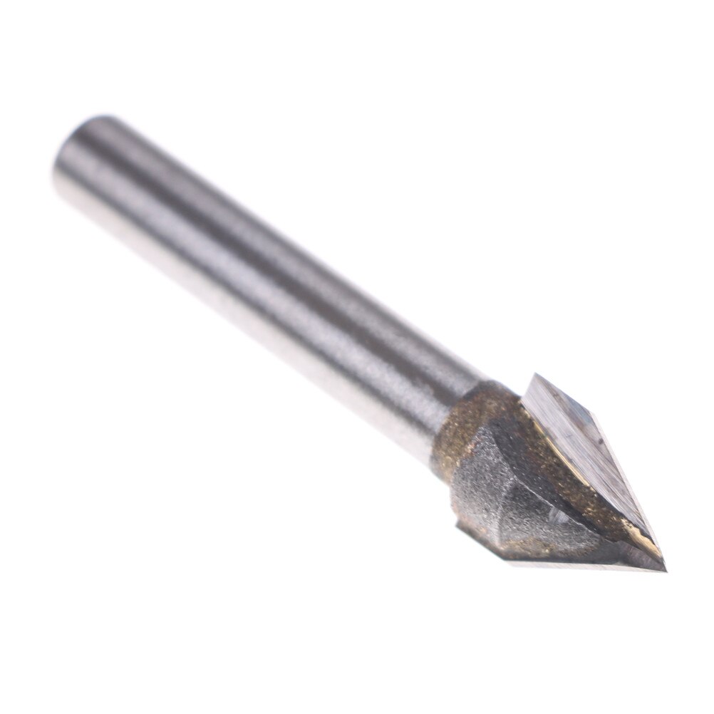 Tungsten Steel 60 Degree V Groove Bit CNC Router Shank Engraving Wood Working Tool 6x10mm