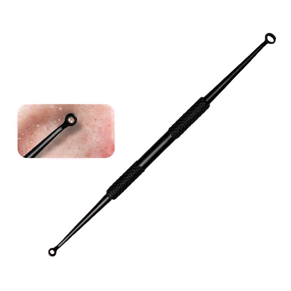 11pcs/set Acne Removal Tools Kit Blackhead Extractor Face Care Beauty Tools Black