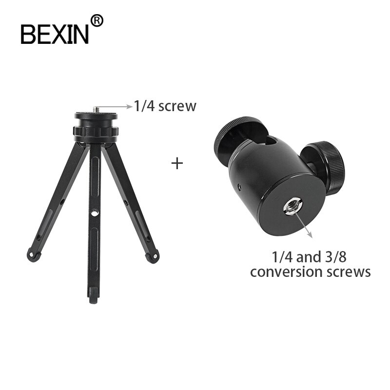 Mini tripod dslr camera stand mount adapter desktop bracket photography shooting pocket tripod with phone clip for point camera