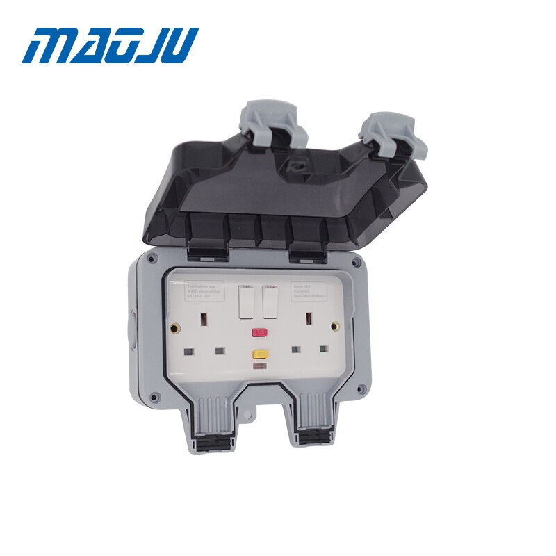 Uk British Plug 13A Leakage Protection Plug Rcd Socket outdoor Waterproof Socket Enclosure