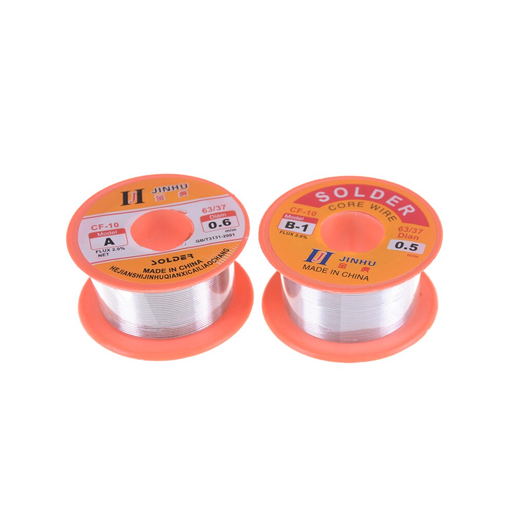Flux 2.0% Tin Lead Tin Wire Melt Rosin Core Solder Soldering Wire Roll 0.5/0.6mm