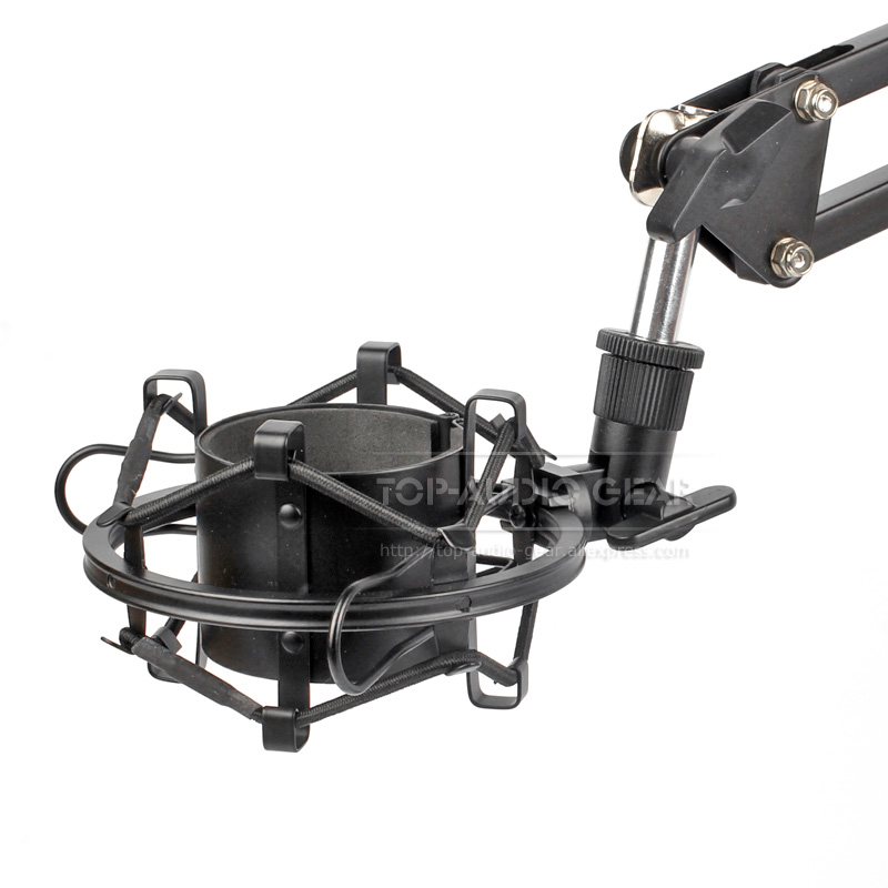 Suspensión de escritorio brazo de tijera Boom Mic Clip soporte micrófono soporte de choque para Rode NT1A NT2A NT1 Kit NT2 RT 1 2 A 1A 2A