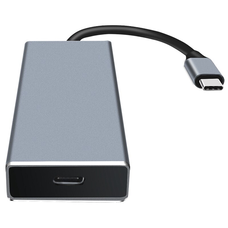 Metallo Docking Station USB di Tipo C con 4K HDMI USB 3.0 SD/TF Slot Per Schede di Supporto PD di Carica per Lo Yoga ASUS HP Dell