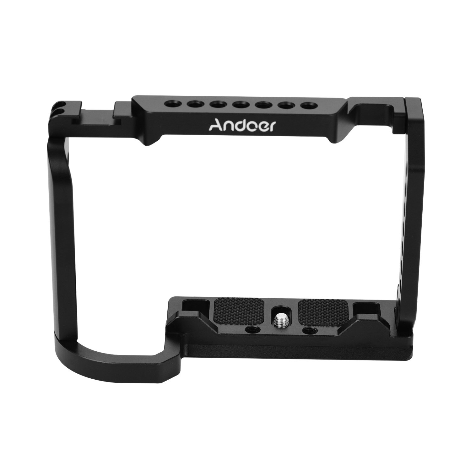 Andoer Aluminum Alloy Video Camera Cage Compatible with Nikon Z6/Z7 with Cold Shoe Mount 1/4 Inch Screw Holes