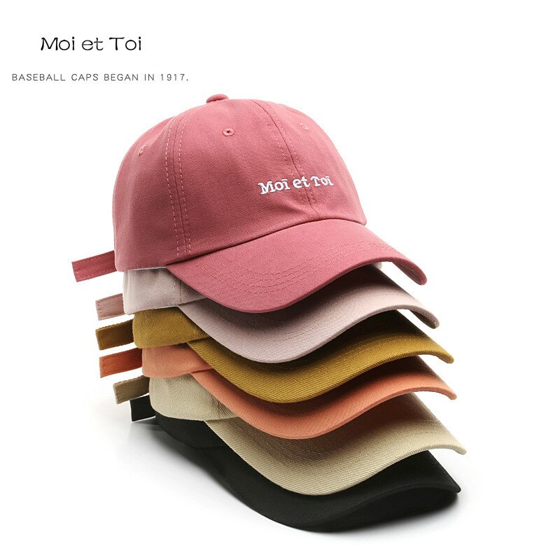 Casual baseballpet voor dames en heren moi et toi borduurhoed jongens meisjes snapback pet kleppen pet casquette