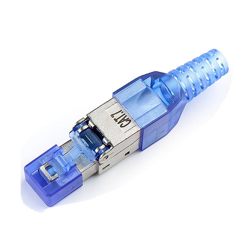 Connettore RJ45 Cat7 connettore Ethernet Rj 45 connettori Cat 7 testa di cristallo schermato 10G 8P8C rete spina modulare metallo in lega di zinco