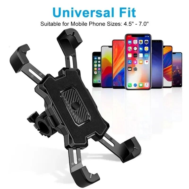 360° Rotatable Electric Bicycle Phone Holder for IPhone Riding MTB Bike Moto Motorcycle Stand Bracket Non-slip Cycling