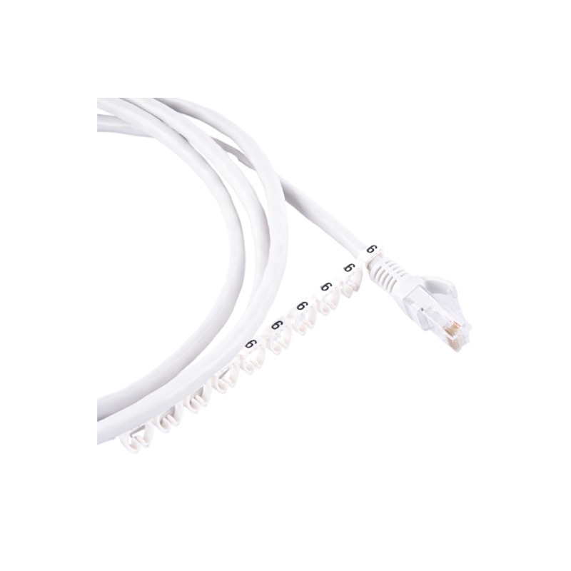 Kabel Draad Marker Tag Label Netwerkkabel voor Cat5e Cat6 Type Meerkleurig Nummer Letter Netjes Markering Vast Koord Mouw 2-8mm