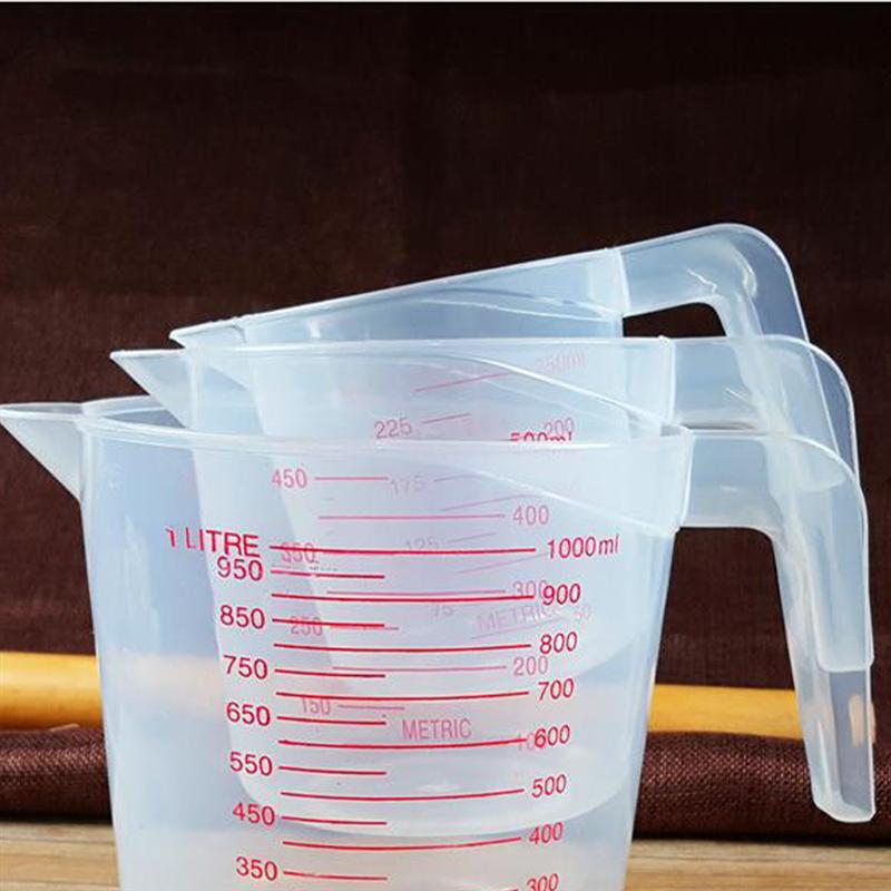 1000ml Liquid Measuring Cup Container Clear Plastic Graduated Measuring Volumetric Beaker Tool Baking Kitchen Accessories