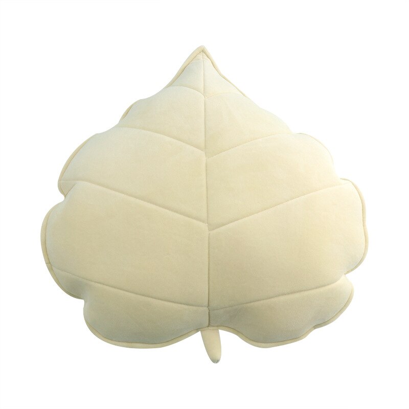 Zachte Blad Kussens Bed Gevulde Kussen Home Decor Kussen 3D Leaf Pluche Sierkussen: D-50X50cm