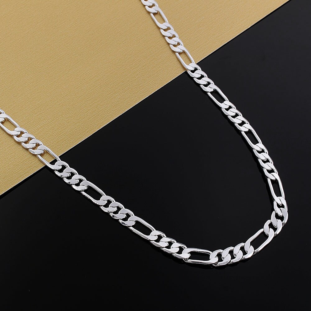 925 Zilveren Ketting Drie Kamers Een Ferrero 4Mm Ketting Zilveren Ketting Mannen &amp; Vrouwen Zilveren Ketting Mode Klassieke Sieraden
